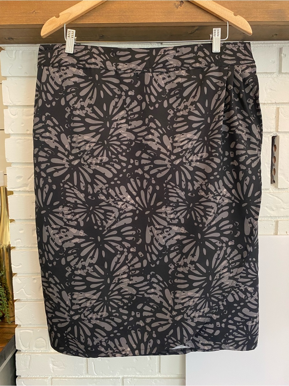 RipSkirt Hawaii Length 3 Wrap Skirt Shibori Charcoal Women’s Size XL Travel
